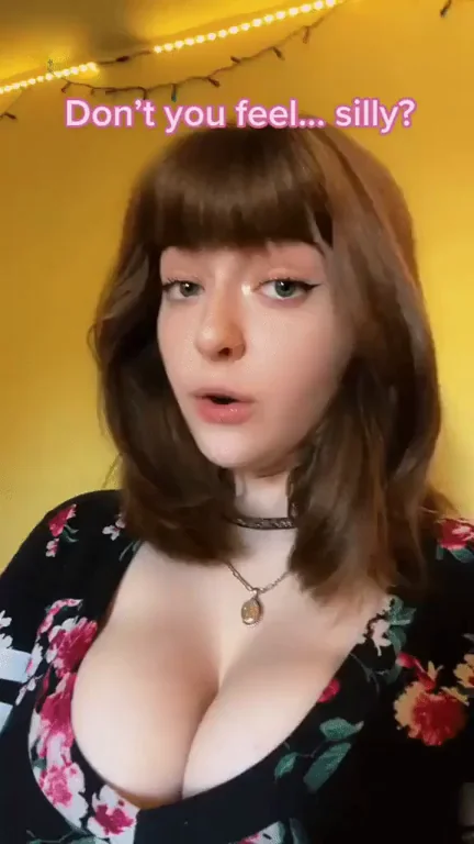 Gigantic Tits Tease: Don't You Feel Silly?