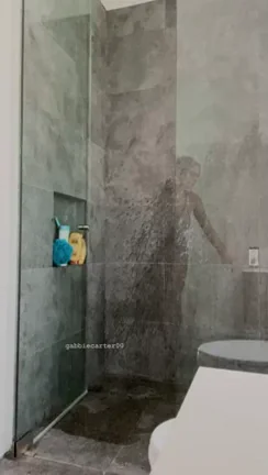 Gabbie Carter's Steamy Shower Titty Drop Tease