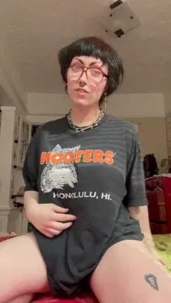 Goth Babe's Massive Titty Drop Surprise 😈💦