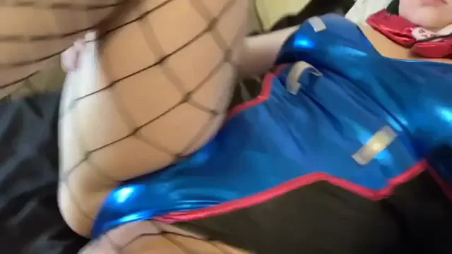 🔥 Horny D.Va Cosplay Slut Teases Her Shiny Bod in Fishnets (SpookyBaby777) 💦