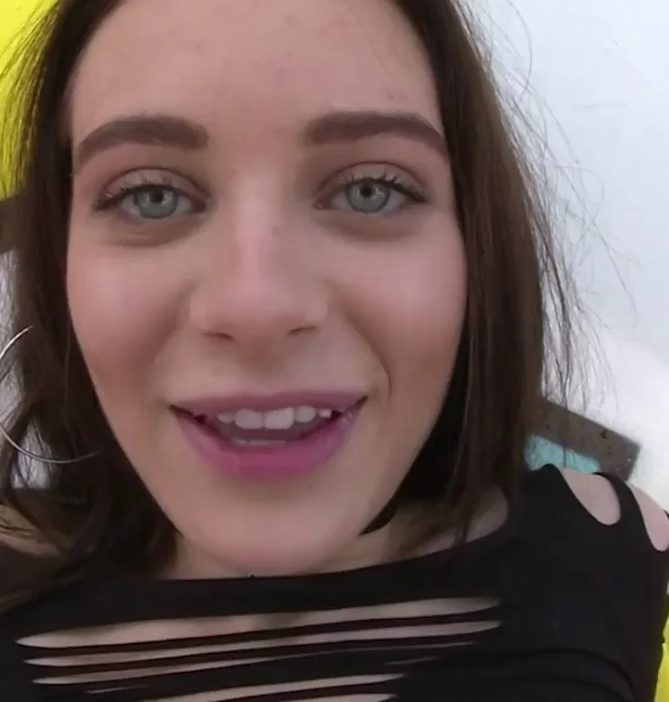 Lana Rhoades' Smirking Tease: Eyes That Make You Bust Instantly