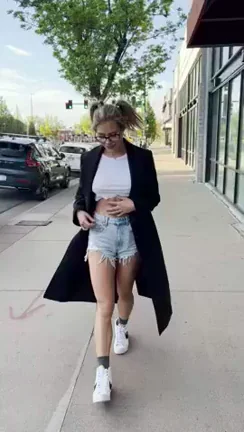 Exposing them while walking down the street :3