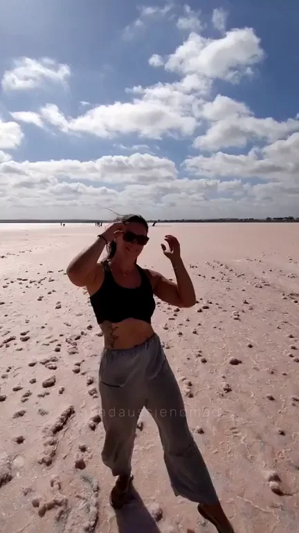 The salt lake is called Bumbunga, the tits are called pinky and perky