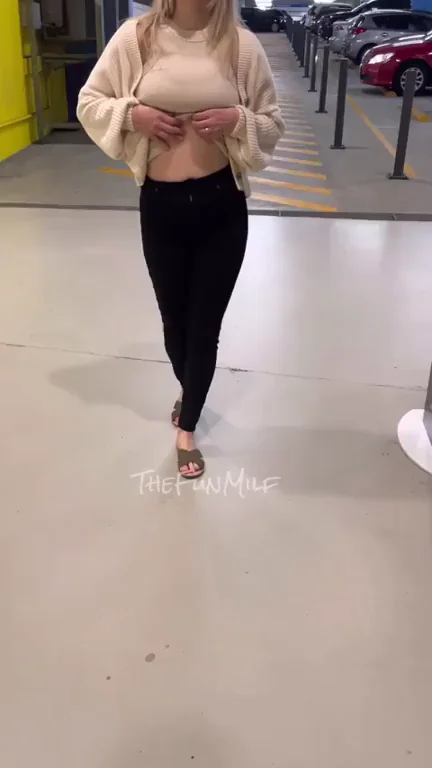 I use to be so nervous when getting my tits out!