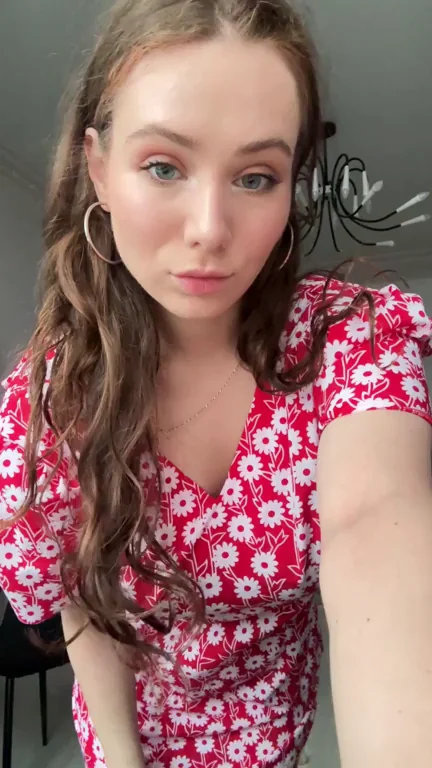 Playmate Tease: Curvy Cutie in Floral Dress Begs for Fun