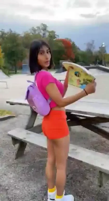 Dora the explorer on skateboards