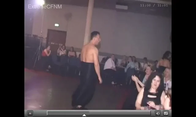 🍆 Jeff's Push-Up Cock-Thrusts Deep in Blonde Slut's Throat at CFNM Party 🔥