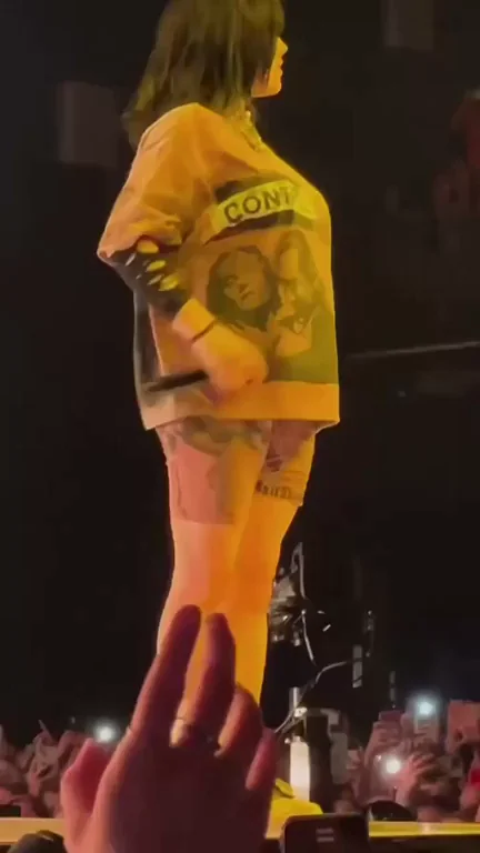 🤤 Billie Eilish Bouncing Tits on Stage 💦🍒