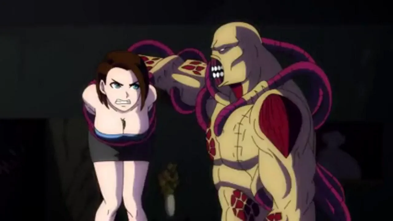 Jill Getting Tossed Around by Nemesis