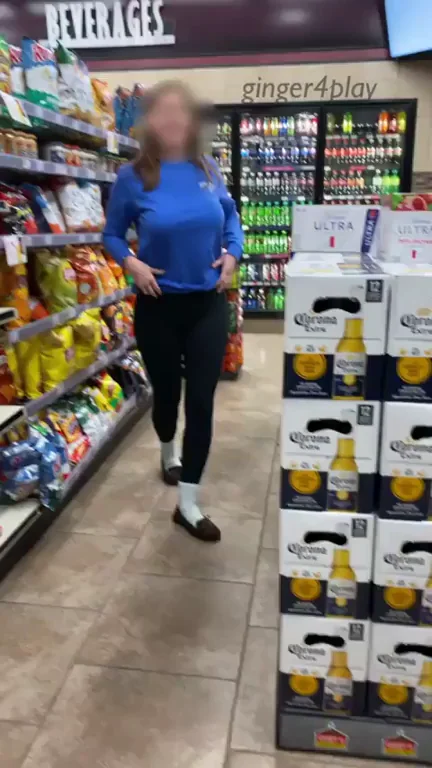 I can never decide what snacks to get so I guess I'll just flash the security guard watching the camera instead