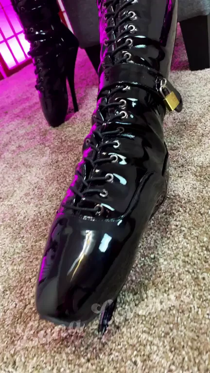 Unlock My Shiny Ballet Boot Slave: Keys to Total Domme Control