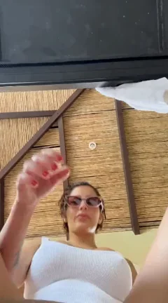 Busty Babe's Epic Titty Drop: Comfy Seat on My Massive Jugs!