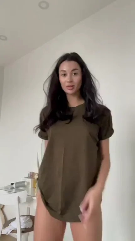 Stepbro's Morning Wood Wake-Up: Latina Teen's Slutty T-Shirt Tease
