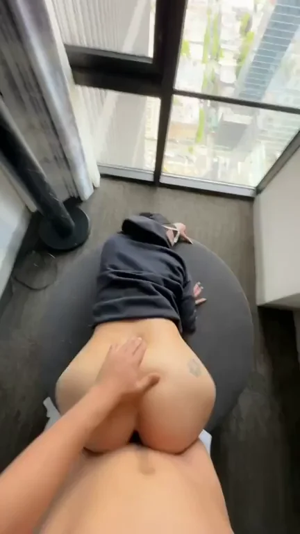 He loves the way my ass claps back