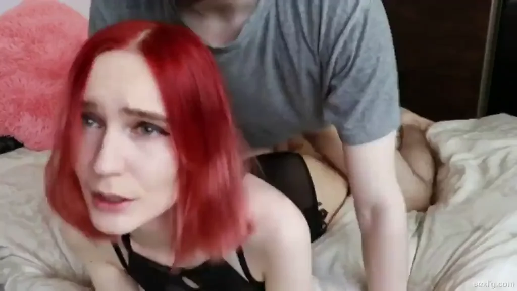 Sexy Redhead Girl gets Prone Bone Fuck