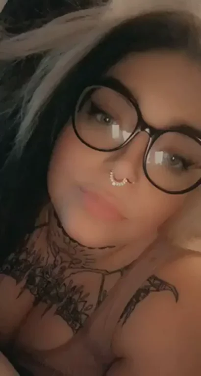 Bored Goth Babe with Massive Tits Wants Lover Talk 😈💋