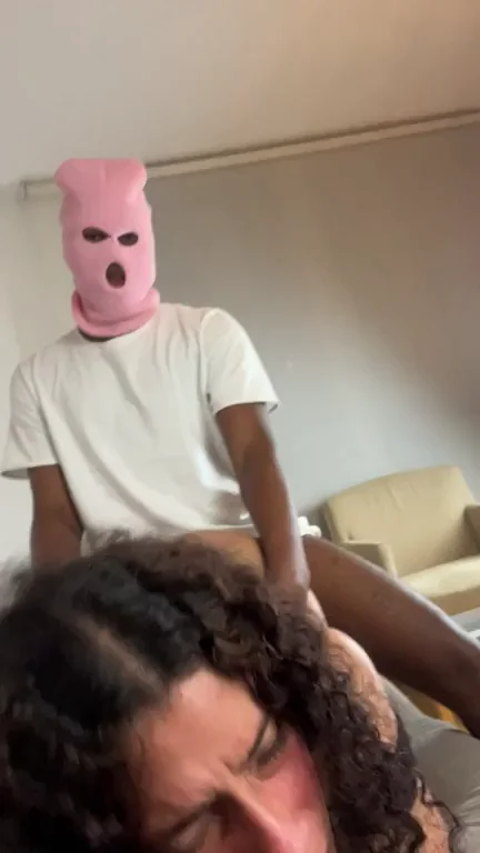 Pink-Masked BBC Stud Knocks Up Curvy Latina Slut's Thirsty Holes