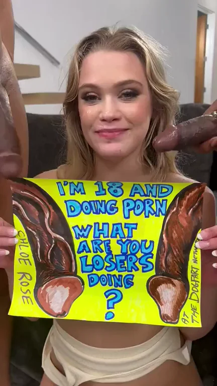 She really said "Hi Mom" to the camera whilst covered in cum