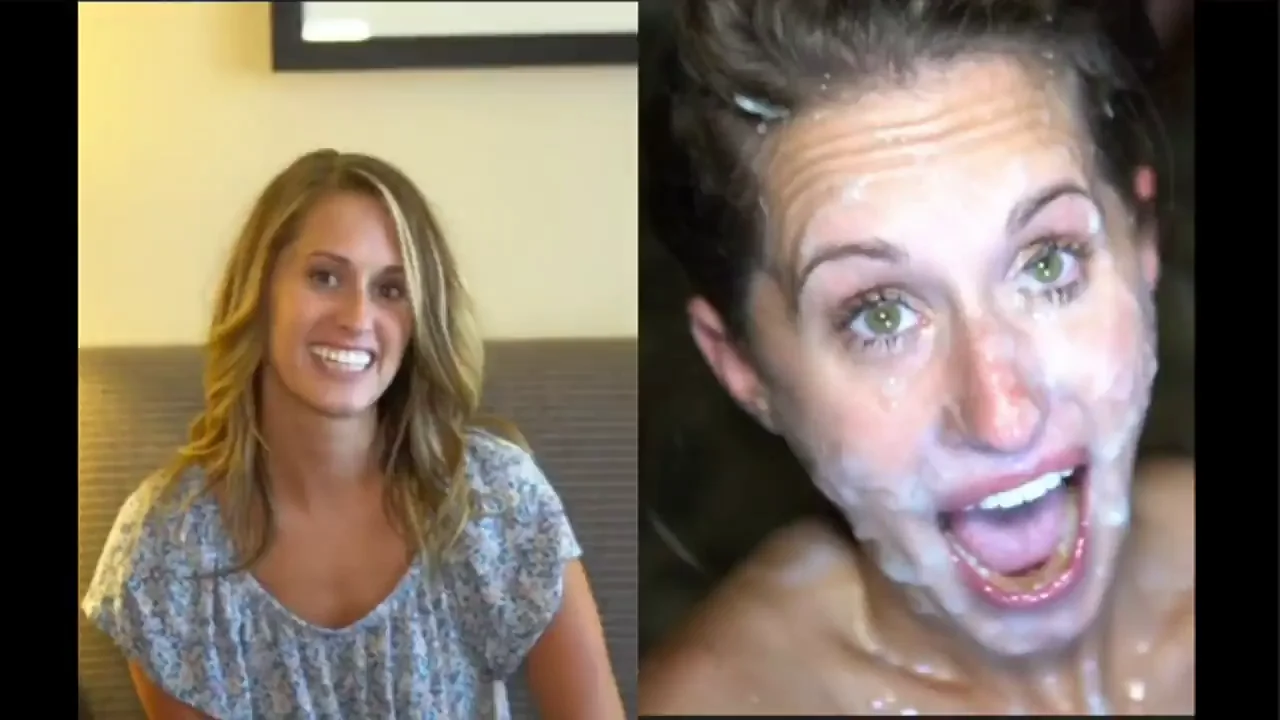 Natalie Rae's Epic Bukkake Facial Feast 💦👅 Cumslut Overload!