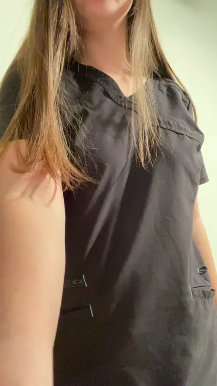 What I wear under my scrubs is our little secret. Enjoy my drop!! [OC]