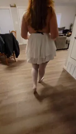 My skirt hides more than you can tell