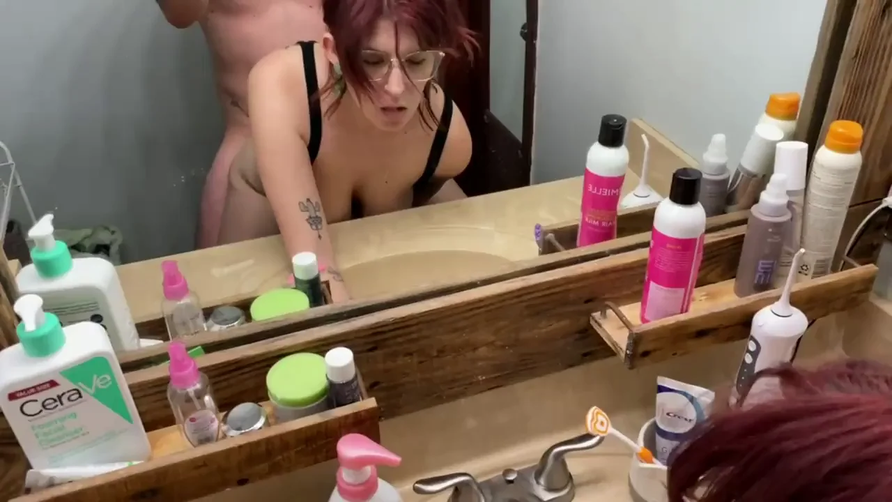 🔥 Pounding Your Busty Redhead Bestie in Front of the Mirror 💦