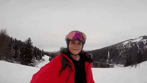 A for Effort, B for Bare Boobies: Ski Slut Flashes Snowy Peaks