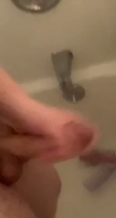 Shower Stall Thick Load Explosion – Bet You'd Crave This Cum Cascade