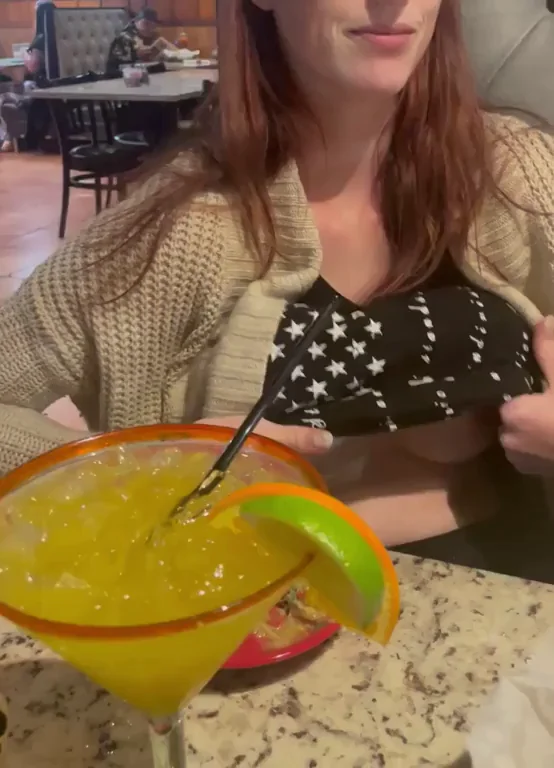 Margaritas make my tits come out
