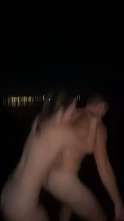 Late night nude jump off the dock!