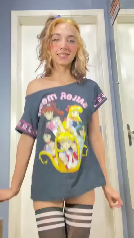 Puf! Clothes Vanish on Slutty TikTok Tease