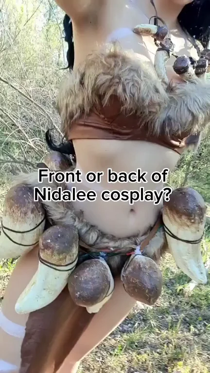 Kate Key's Nidalee Cosplay: Front or Back Tease? 🐾💦