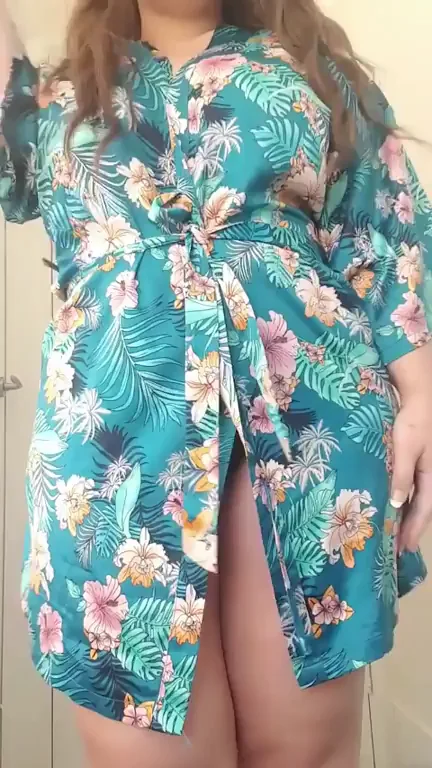 🔥 Horniest Catholic BBW Slut Teases in Open Robe 😈