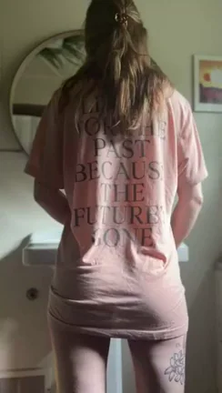 Redhead Slut Strips to Thong Before Shower Tease 🛁💦🔥
