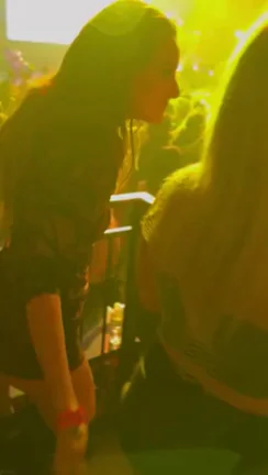 Dancing on the VIP rail making our husband fantasize about bending us over in front of everyone