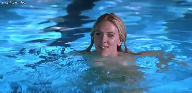 Scarlett Johansson's Wet Pool Tease 💦😈 [GIF]