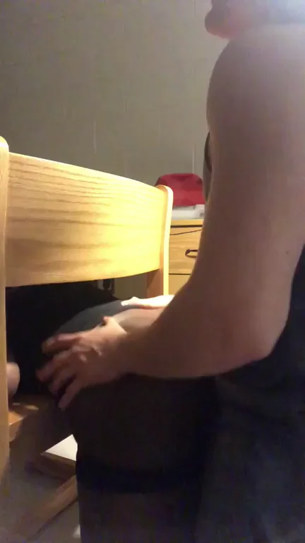 Thick Ebony Babe Stuck in Dresser 😈🍑🔥