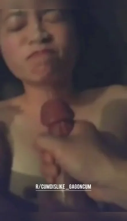 Petite Asian Babe Grimaces at Thick Facial Cum Blast