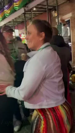 Girls just having fun in the streets of New Orleans