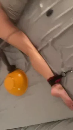 The Mrs is cumming so hard on her new toy that she starts feeling guilty and asks, "Is this ok?". It is so she is given even more.