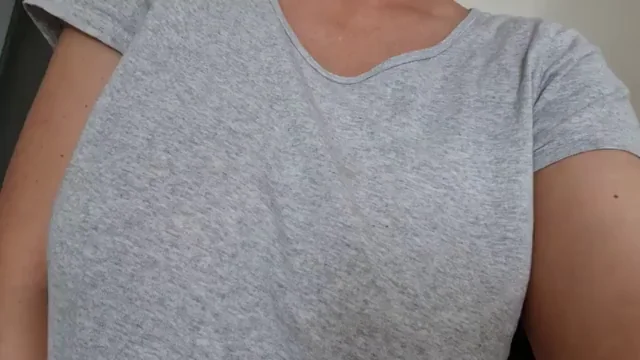 Tongue-Tracing My Pulsing Veiny Tits in Sheer Bliss