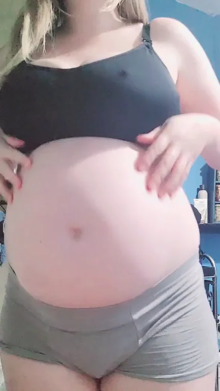 Preggo Slut's Massive Tits Beggin' to Bounce