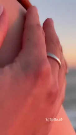 Siren Slut on the Cliffs: Braided Babe's Sunset Tease