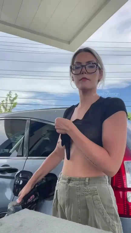I let the attendant stare until the next car pulled up 😈