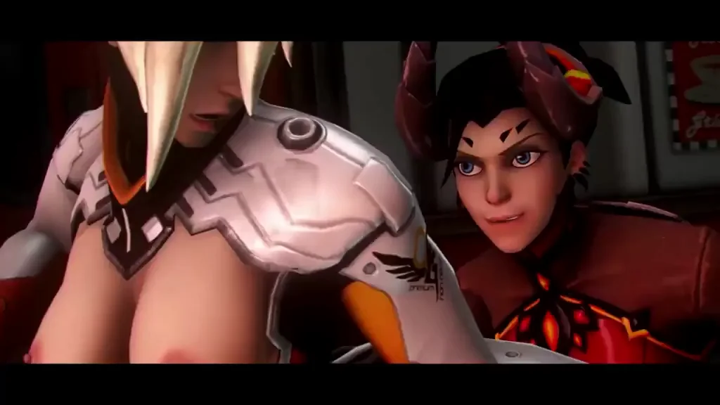 Angel vs Demon Mercy Cock Worship Battle 🔥😈👼 (Dominothecat Overwatch R34)