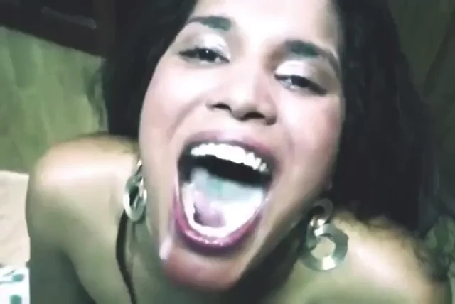Feisty Latina swallows plenty of loads!!