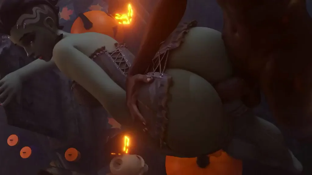 Sombra's Spooky Halloween Fuckfest 🍬👻 (Arhoangel) [Overwatch Rule34]