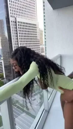 Balcony Facial Fuck Fest 😈🍆💦