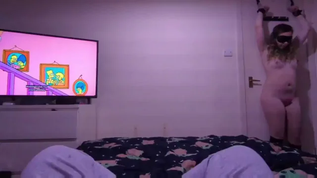 [OC] he restrained me to the door with a Bluetooth vibrator and left me to cum while he watched the Simpsons🤤 volume upðŸ”Š