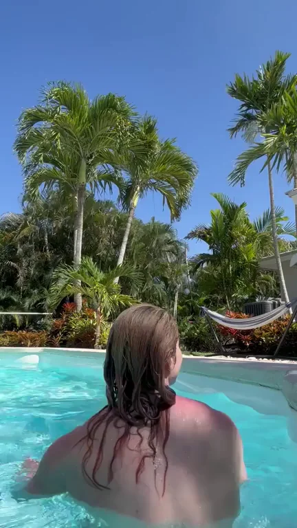 Vitamin D Overdose: Fit Babe's Poolside Tease